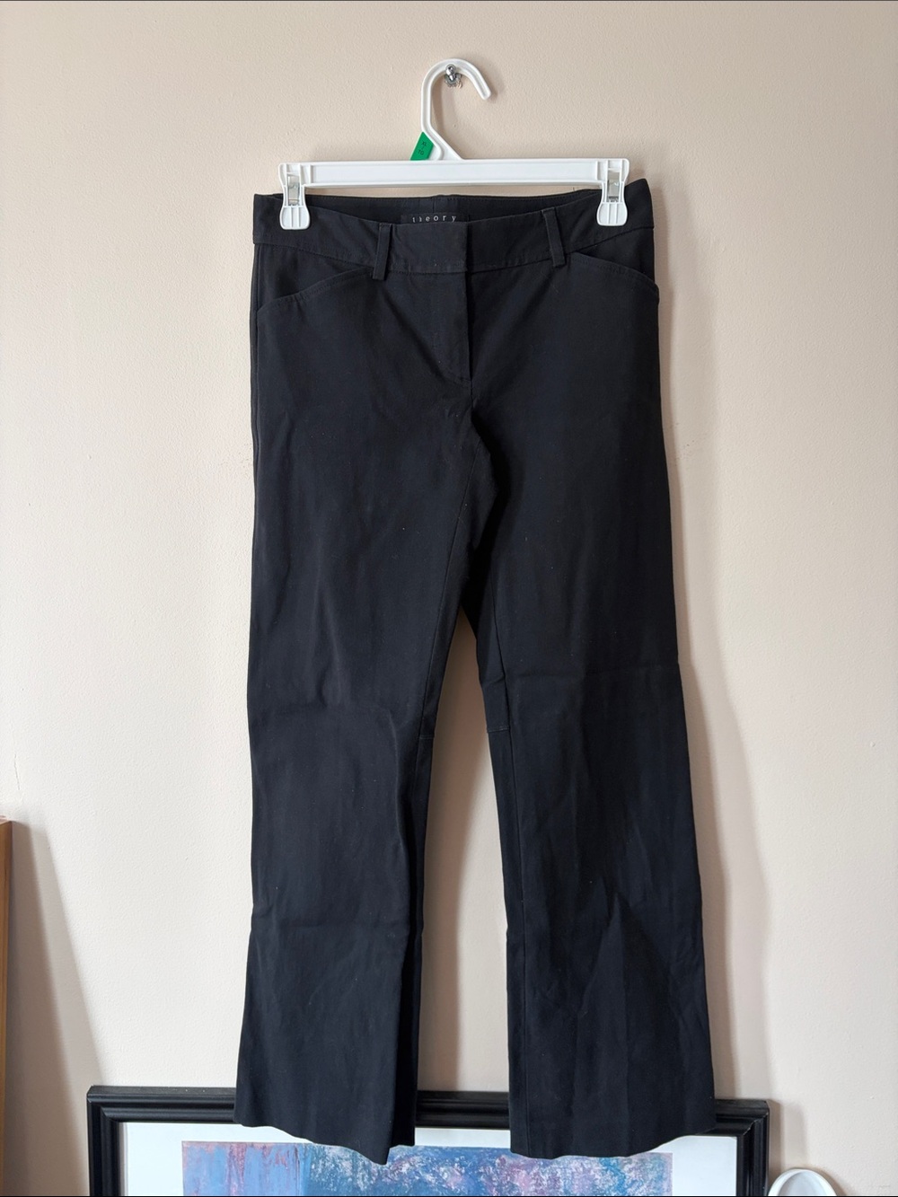 Theory Black Boot Cut Pants
